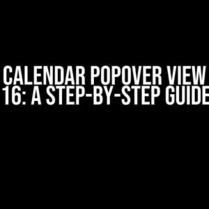 Extend Calendar Popover View in Odoo 16: A Step-by-Step Guide