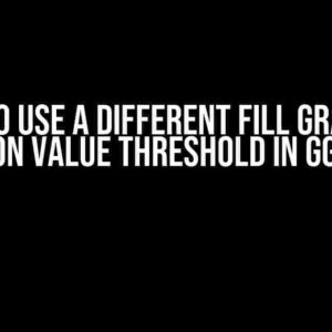 How to Use a Different Fill Gradient Based on Value Threshold in ggplot2?