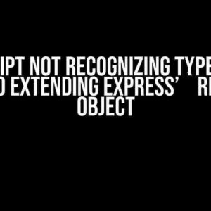 Typescript Not Recognizing Type Files: A Guide to Extending Express’ `Request` Object